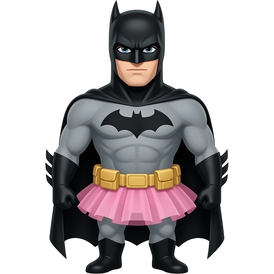 batman in a pink tutu emoji