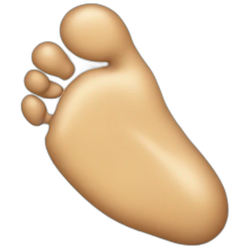 Dirty foot emoji