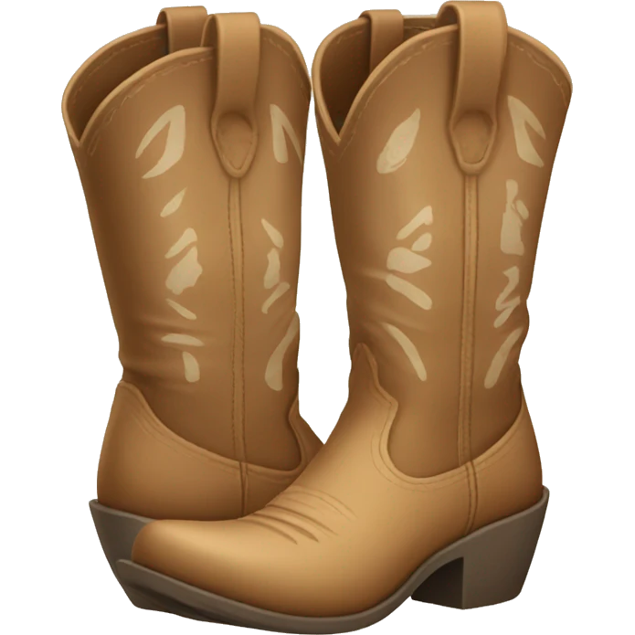 Beach cowgirl boots emoji