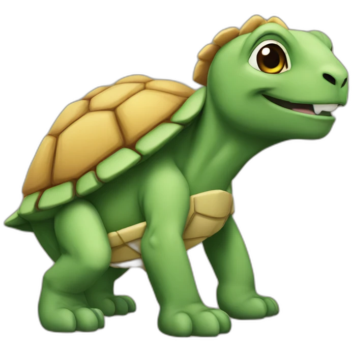 Tortue sur lion emoji