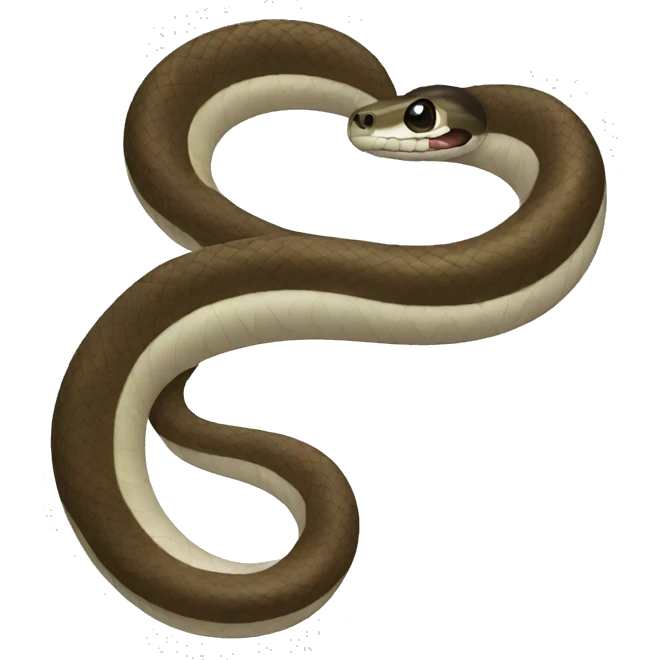 Pied snake emoji