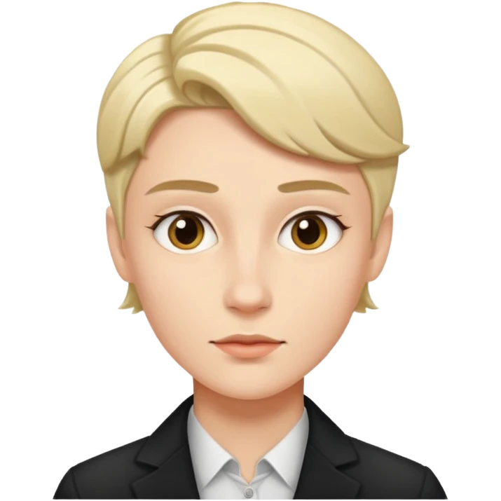 a woman that has a mans face  emoji