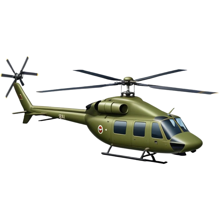 Military Helicopter emoji