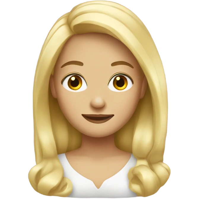 Blonde girl emoji