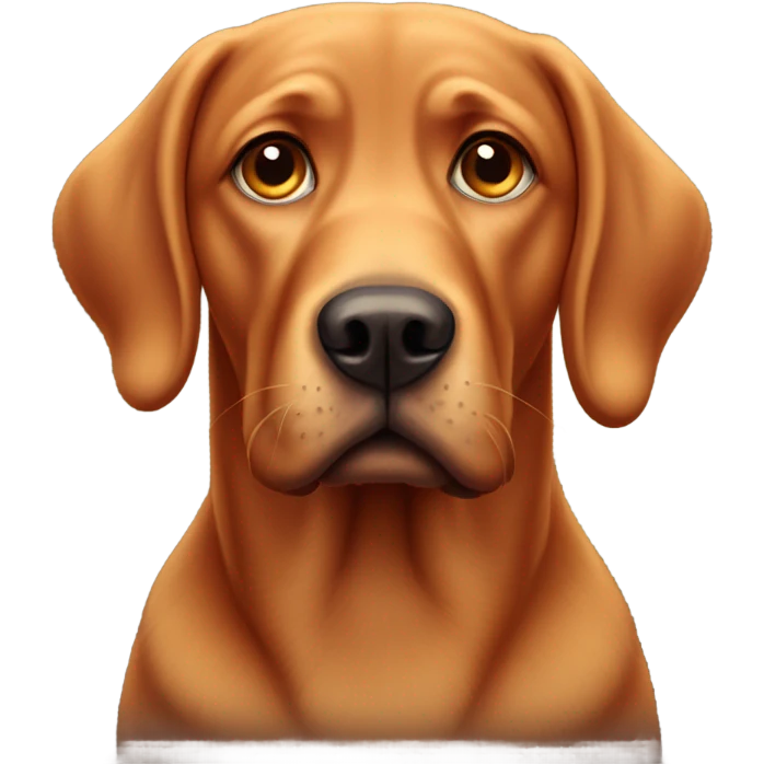 Sad red lab emoji