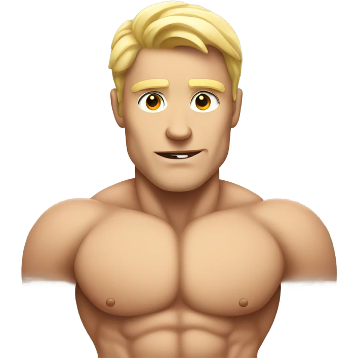 super strong white man emoji