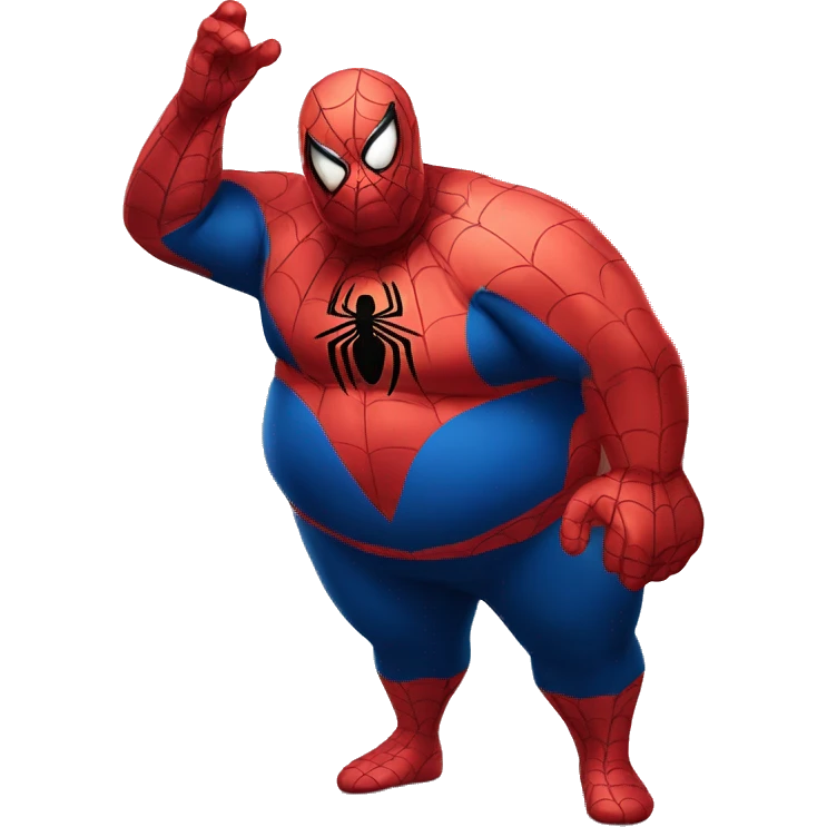 Fat spiderman emoji