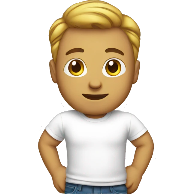 white t-shirt emoji