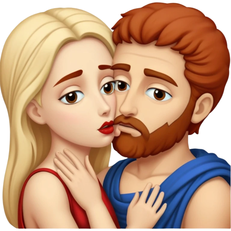 Jocasta and Oedipus kiss emoji