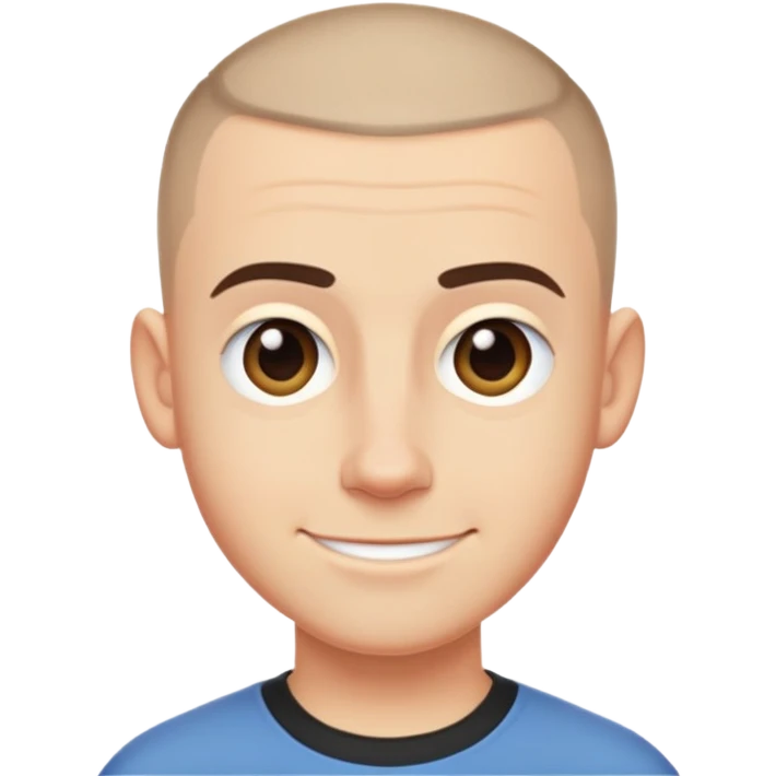 Rafe Cameron from Outer Banks, buzz cut, smirking emoji