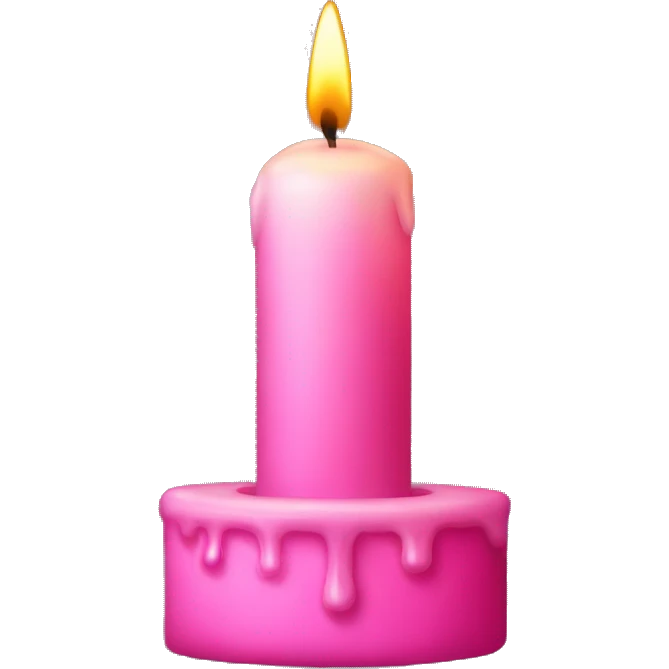 pink candle emoji