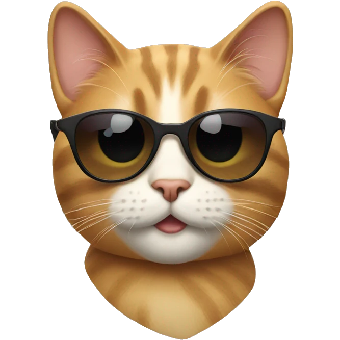 cat with sunglasses  emoji