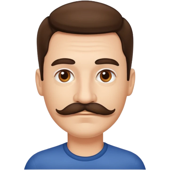 mustache man emoji