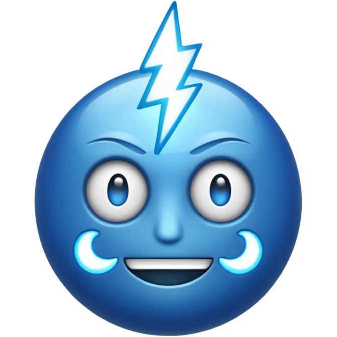 genera un razo azul como ese emoji