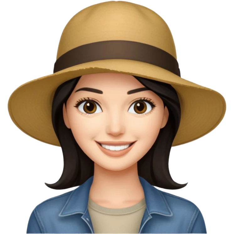 Kendal jenner with hat emoji