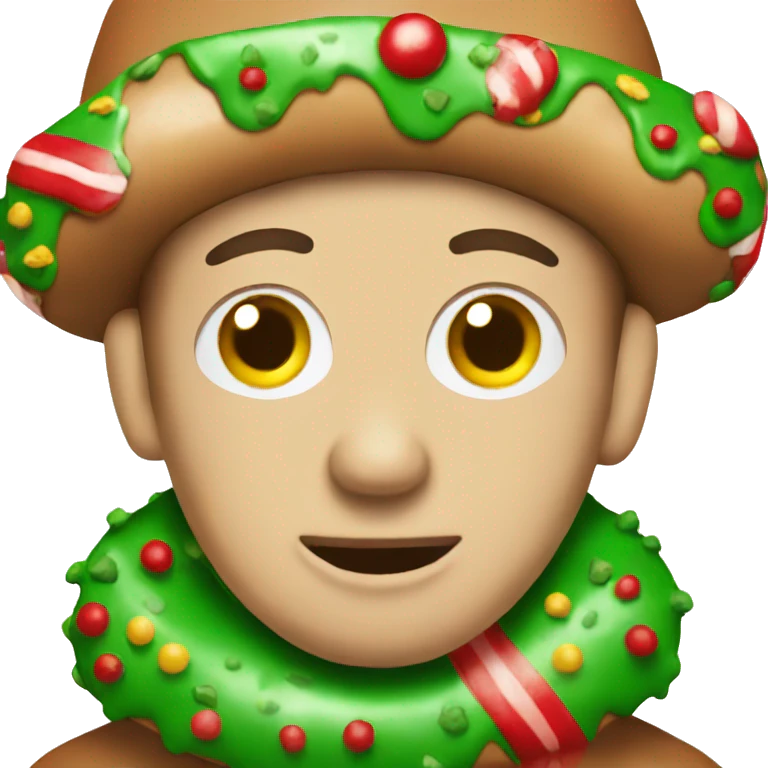 christmas donut emoji