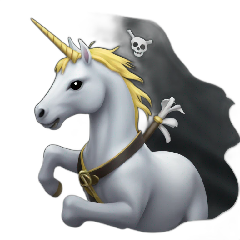 pirate flag unicorn emoji