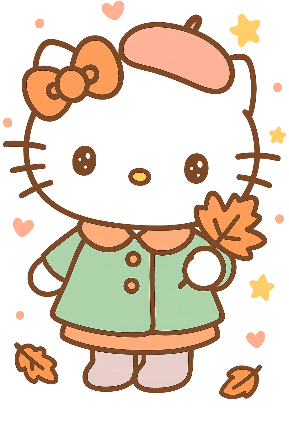 Hello Kitty Autumn Style emoji