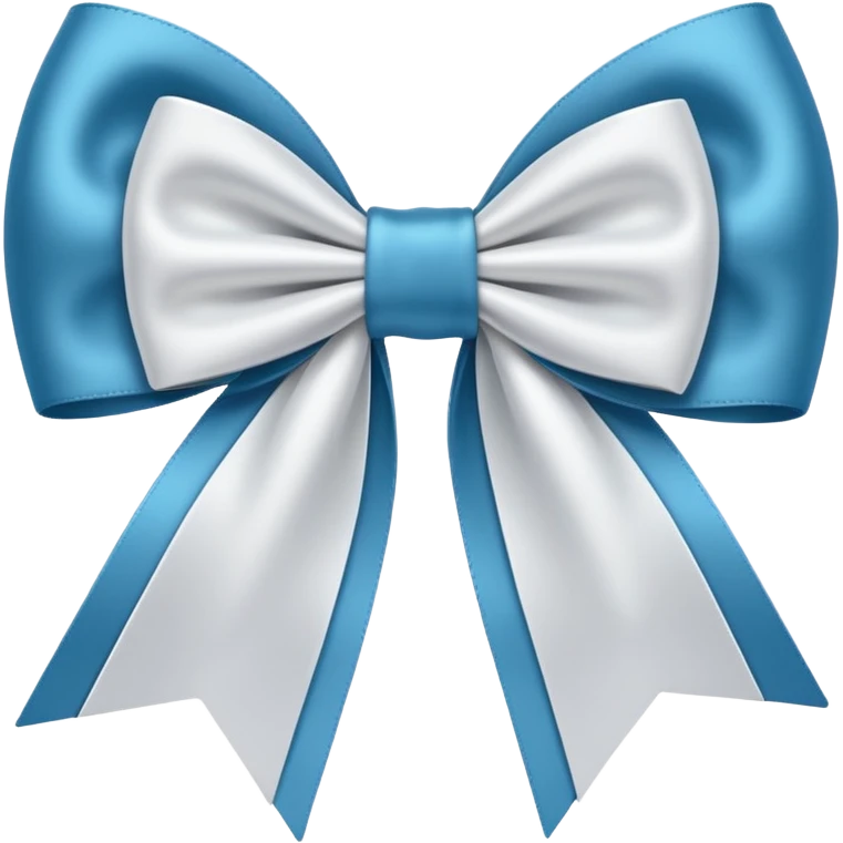 white satin bow emoji