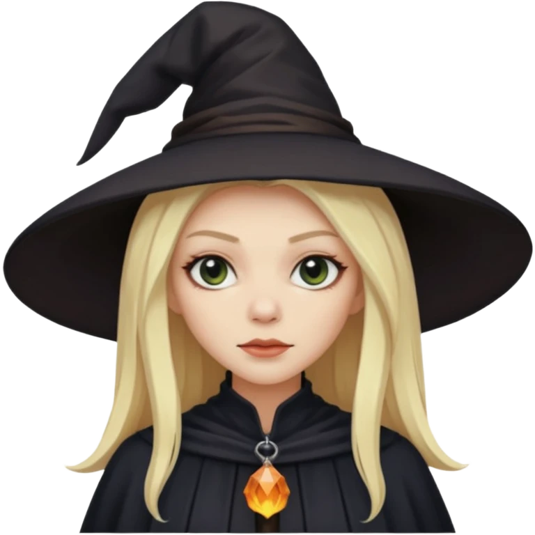 Black witch with blonde hair  emoji