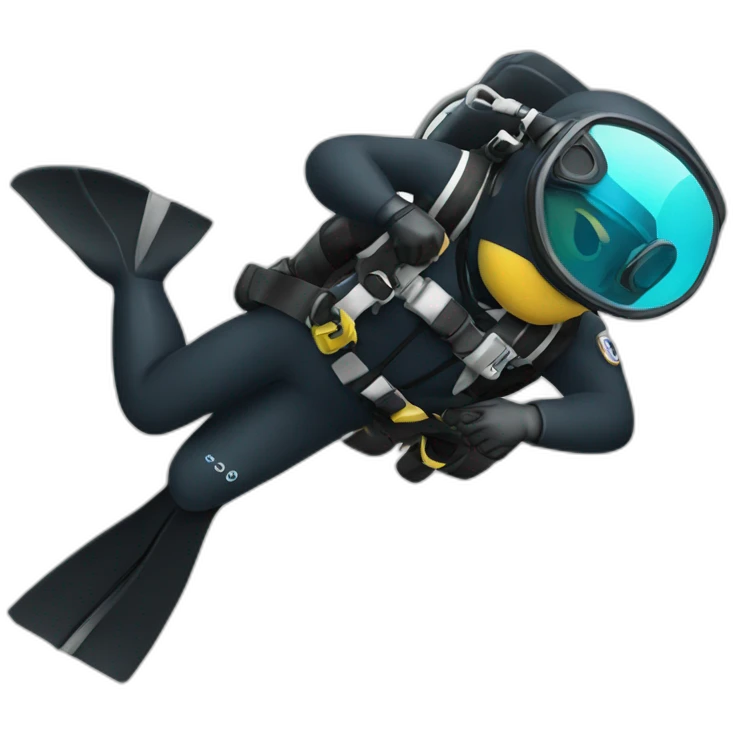 Lawyer scuba diving emoji