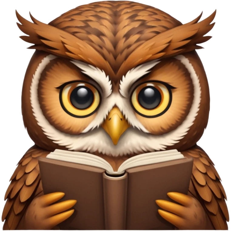 reading owl emoji