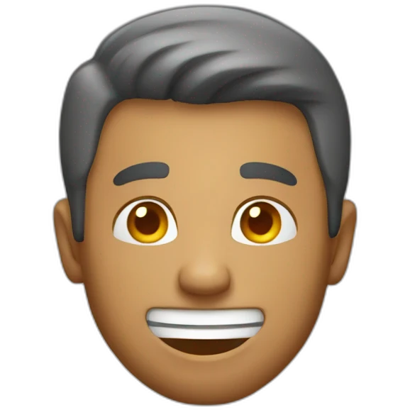 man having fun emoji