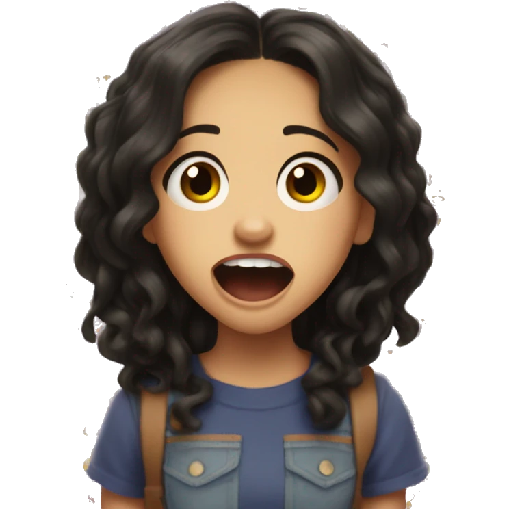 Jenna Ortega scream face  emoji