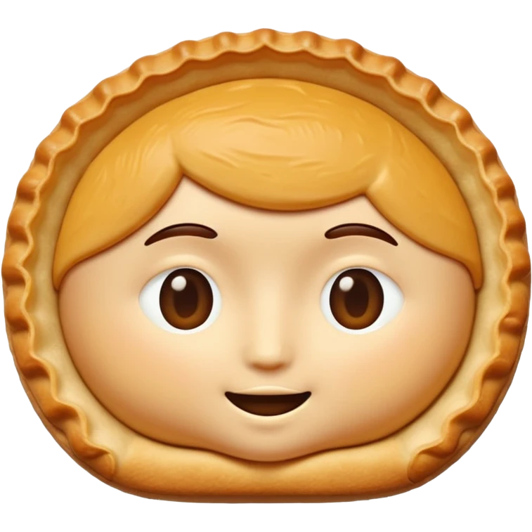 tart food in 3d memoji style no faces emoji