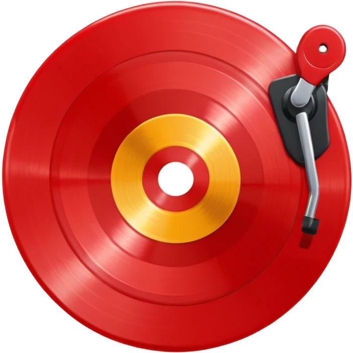 red vinyl record emoji