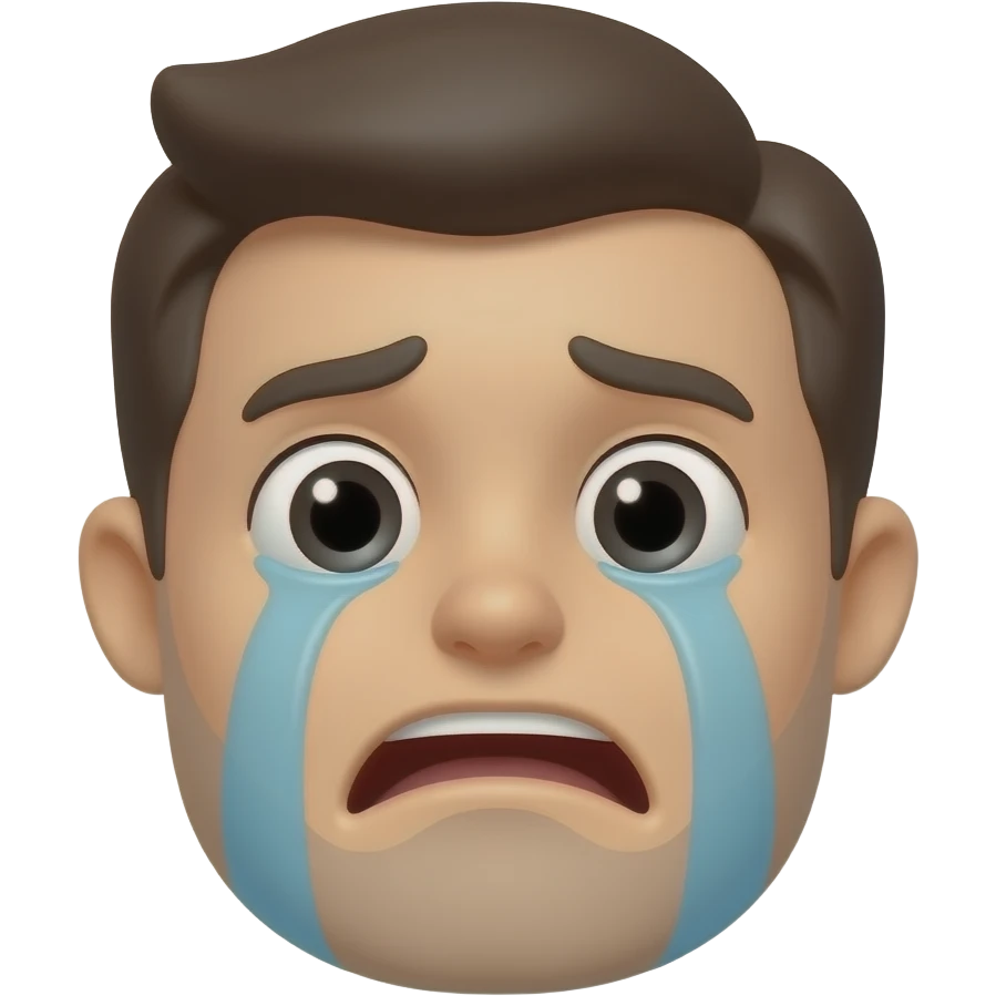 Şeffaf erka plana sahip ağlayan çizgi Flim karakteri çizer misin emoji