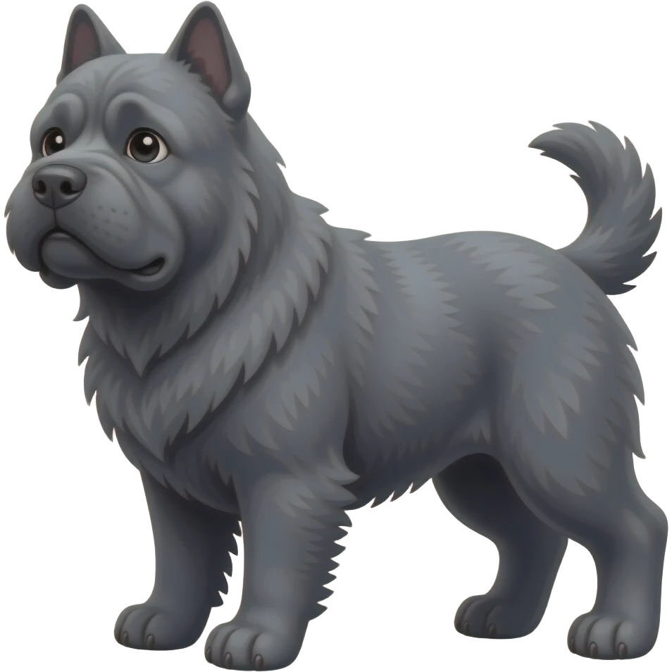 Grey bouvier emoji
