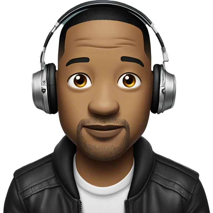 Will smith listening music emoji