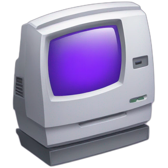 Purple computer emoji