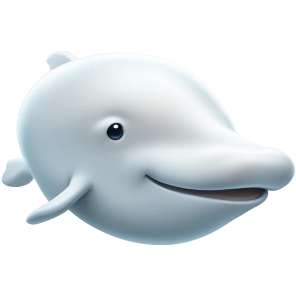 only head Beluga whale cute no background   emoji