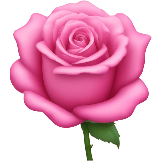 A pink rose emoji