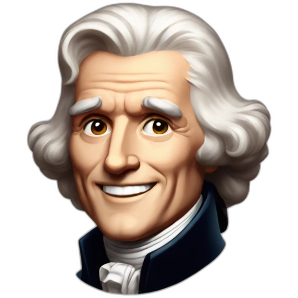 Thomas Jefferson smiling emoji