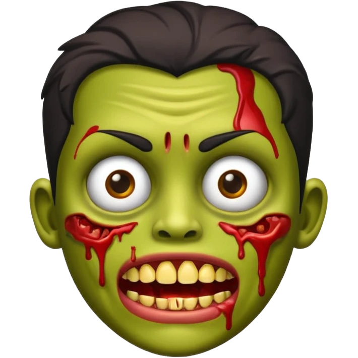 Quero um zumbi com a pele morena, com machucados no rosto (poucos) com dentes de ouro emoji