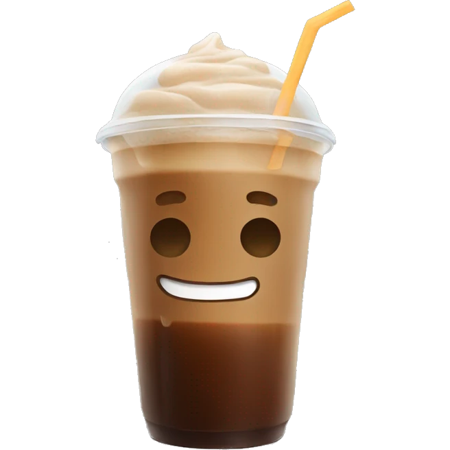 Ice coffee emoji