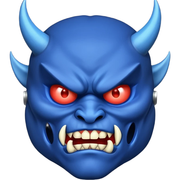 👺 Turn this emoji in blue emoji