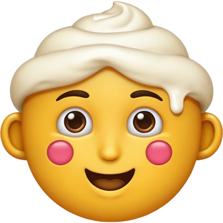 Emoji e panna in faccia emoji