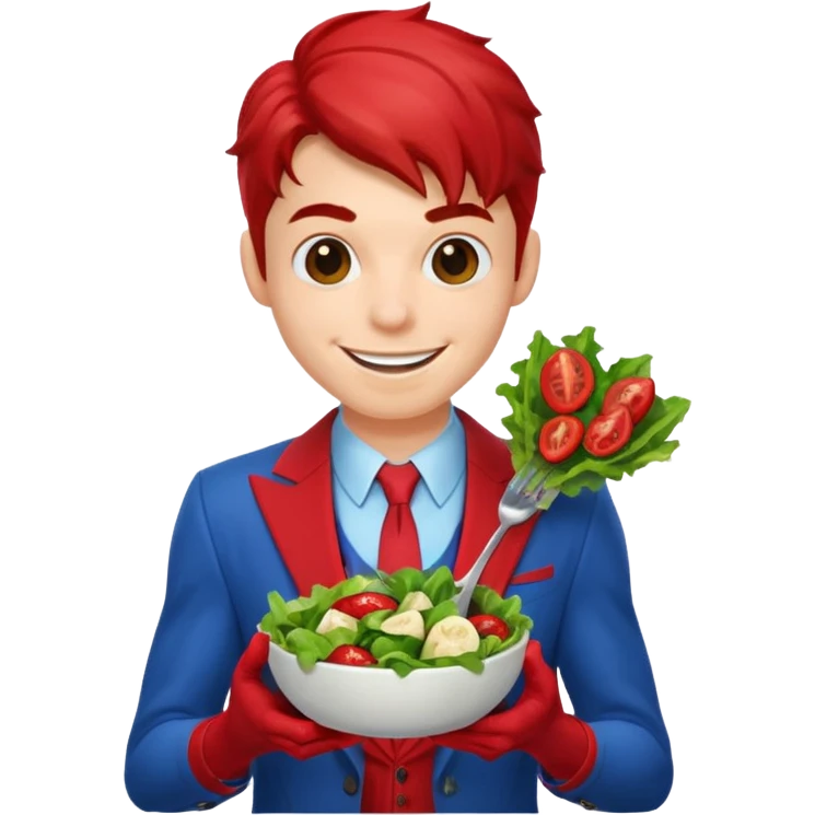 emoji de spiderman comiendo sano emoji