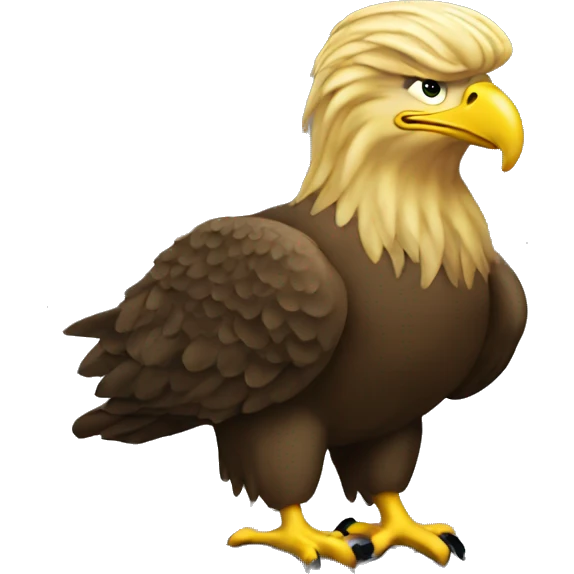 trump on eagle  emoji