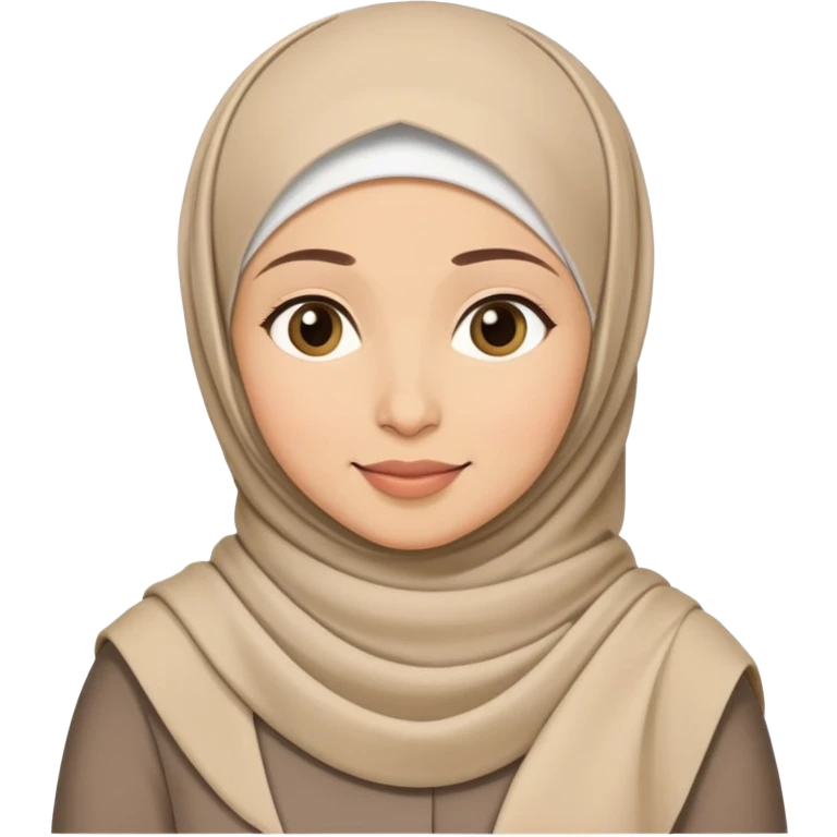 A contented Muslim mother emoji