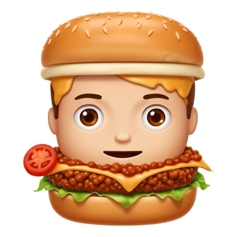 person eating sloppy joe emoji