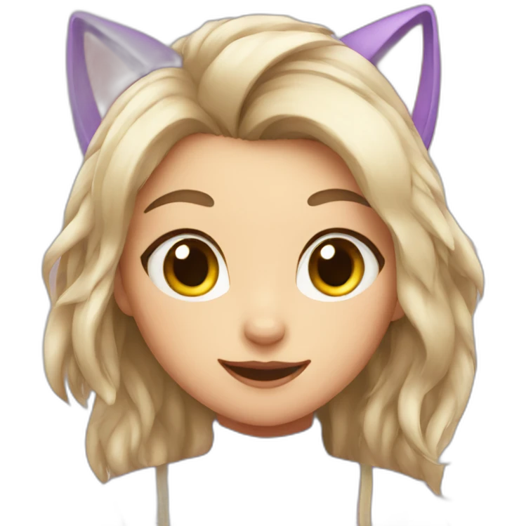 Cat girl emoji
