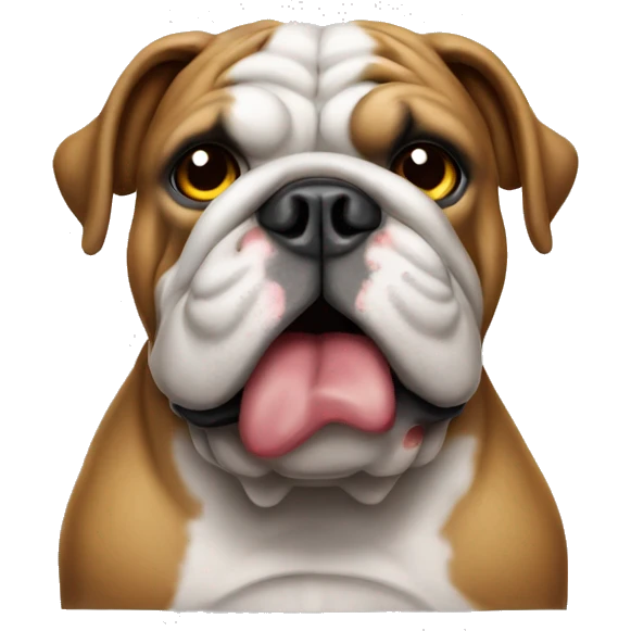 english bulldog no entry sign emoji