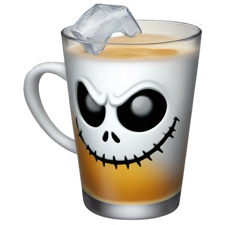 Jack skellington drinking  emoji