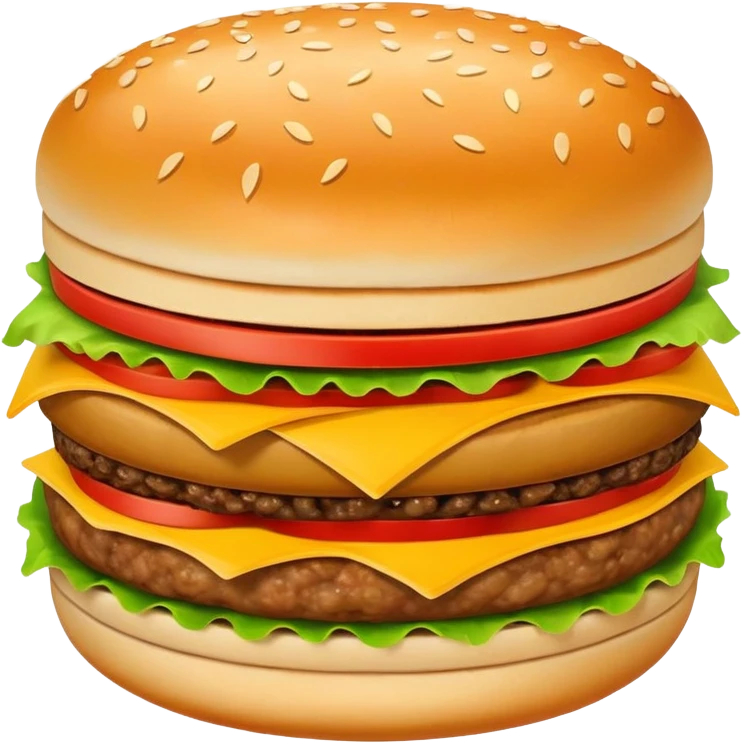 Xi'an Roujiamo Chinese hamburger with meat filling, simplified emoji style with bold outlines and bright colors, cartoon style stuffed flatbread emoji