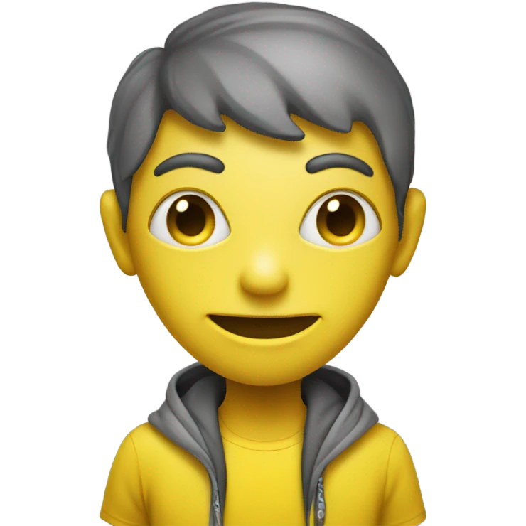 AN ALIEN IN YELLOW TSHIRT emoji